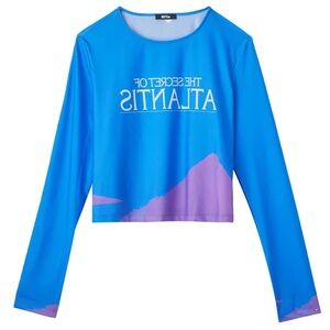 MSFTSrep The Secret Of Atlantis Blue Long Sleeve Shirt Size XL